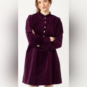 Draper James Purple/Wine Corduroy Dress